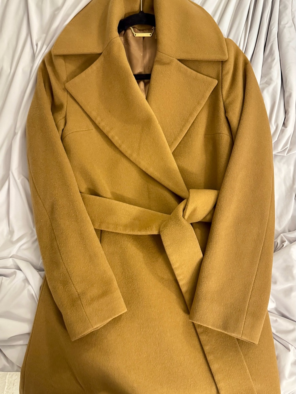 Trina Turk Wool Blend Wrap Peacoat - Women's Sz 2